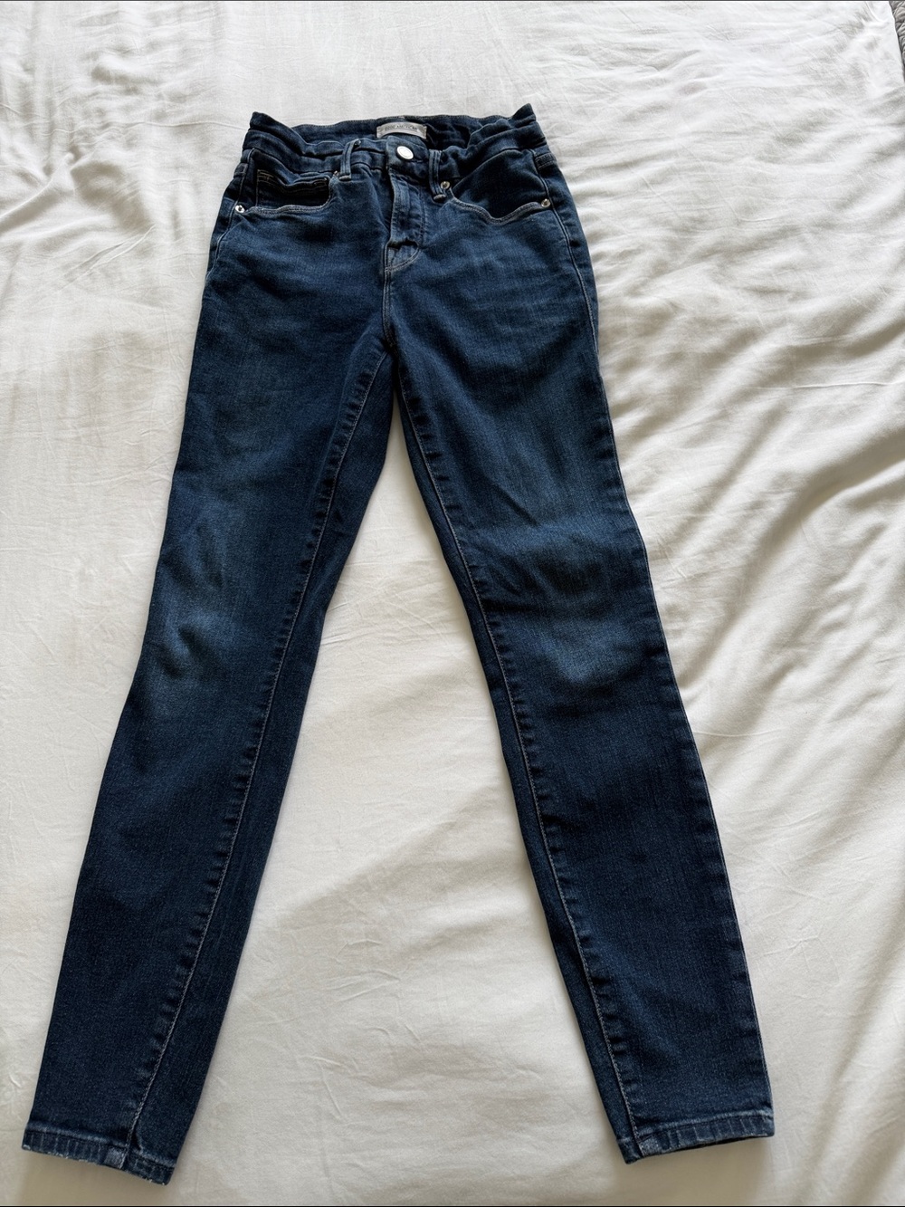 Good American Good Legs Crop Jeans. Size 2/26